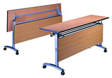 特价培训桌长条桌 折叠会议桌 会议室翻板桌多功能长条阅览桌子