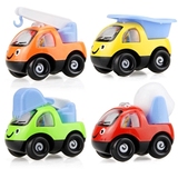 Q版儿童卡通惯性玩具回力车挖掘机益智工程车　婴幼儿童早教礼物