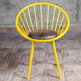 新品特价美式彩色餐椅创意孔雀椅时尚休闲咖啡餐厅椅子靠背扶手椅