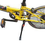自行车铝合金中支撑 山地车脚撑折叠车支架停车架16 20寸单车配件