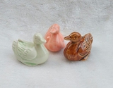 陶瓷手工彩绘 鸭子摆件工艺品 三只鸭 批发创意小装饰品套圈杂货