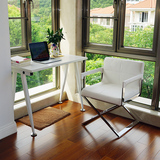 不锈钢餐椅简约现代皮椅子时尚创意设计椅子带扶手椅靠背椅电脑椅
