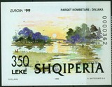 阿尔巴尼亚 1999 欧罗巴 自然保护和公园风景 无齿小型张 1全新