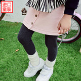T韩国代购女童进口童装冬装&冬季新款正品现货PC舒适裤裙K329