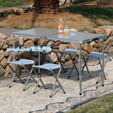 便携式组合套装铝合金可折叠桌椅子野餐桌摆地摊宣传家用简易户外