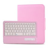 丁奇 苹果ipad mini2/3/4 air2蓝牙键盘保护套壳 无键盘皮套 粉色