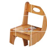 新款儿童卡通小椅子靠背椅宝宝叫叫椅小方凳子幼儿园纯实木小板凳