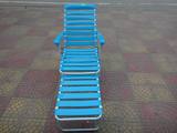 豪华型塑料沙滩椅 折叠椅 午休椅 椅子 联建青色宽板躺椅802包邮