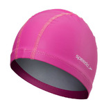 speedo 泳帽双层舒适不勒头防水游泳帽 PU纳米材质男女通用正品