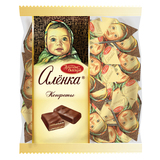 俄罗斯爱莲巧夹心威化巧克力阿伦卡娃娃角威化 250克（代可可脂）