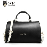 omto女包 新款2016欧美波士顿包包牛皮枕头包 单肩斜挎潮流手提包