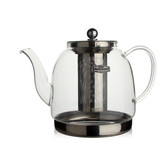 玻润电磁炉加厚耐高温玻璃不锈钢茶具过滤烧水泡煮黑茶壶1.8L