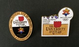 2002年盐湖城冬奥会奥运会徽章 犹他州大学纪念徽章 两枚