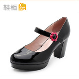 达芙妮旗下鞋柜单鞋韩国气质公主高跟鞋仙女范圆头女鞋