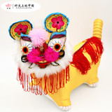 中国制造 非物质文化遗产 纯手工刺绣 传统摆件绣花布老虎 摇头虎