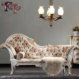 意大利巴洛克风格贵妃床 欧式古典实木雕花法式2.2米贵妃椅躺椅
