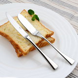MIKASA304不锈钢西餐黄油刀甜品刀实心柄抹刀果酱涂抹奶油刀正品