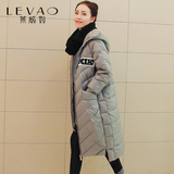 2015冬装新款女装韩版长袖连帽羽绒服女中长款加厚外套女大码大衣