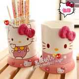 Hello Kitty 凯蒂猫 卡通 陶瓷 筷子筒 筷子架 筷子笼  餐具筒