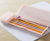 学生多功能文具 创意半透明塑料大容量铅笔盒 纯色男女韩国笔包