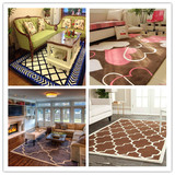 现代宜家欧式条纹地毯客厅茶几卧室满铺床边地毯家用长方形可定制