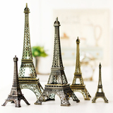 法国巴黎 埃菲尔铁塔 金属摆件结婚情侣生日礼物 家居客厅装饰品