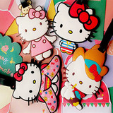 包邮 Hello Kitty可爱创意卡通软胶行李牌登机牌识别牌旅行箱吊牌
