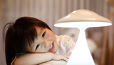 创意时尚可爱蘑菇触摸可充电式LED台灯护眼学习调光卧室床头读书