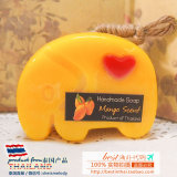 泰国正品代购 精油皂手工皂水果香皂spa沐浴香皂小象造型芒果椰子
