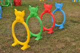 幼儿园跨栏儿童钻山洞拱形门体育活动器材塑料钻洞幼儿园钻圈