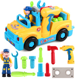 汇乐789儿童益智玩具2-3-4-5岁男孩宝宝拆装修理维修玩具车工程车