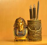 包邮促销古埃及家居书房桌面摆设装饰品礼物法老王笔筒办公室摆件