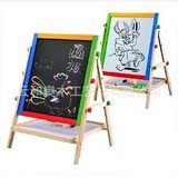 木制玩具儿童二合一黑板写字板画画板环保畫板画架益智3-7岁 批发