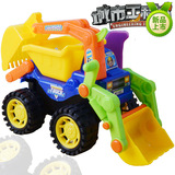 新品 创意仿真大号沙滩惯性工程车挖掘机车模型 地摊儿童益智玩具