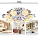 欧式现代LED吸顶灯圆球水晶卧室灯分段遥控客厅灯餐厅星星灯具