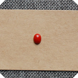 【老杜天然宝石】台湾产 椭圆形血红色咔咔裸石1.68克拉省检证书