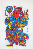 杨家埠单张木板年画装饰年画民间工艺小年画收藏门神杨家埠老年画