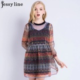 jessy line杰茜莱2015年新款春装韩版连衣裙510211162