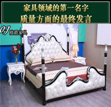 愚人节特价新古典全实木中式床欧式田园家具法式双人床1.8m原木床