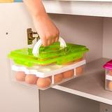 鸡蛋盒双层24格塑料蛋托冰箱鸡蛋收纳盒鸡蛋冷藏储物盒鸡蛋包装盒