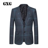 GXG男装春季新款西服外套男士时尚格纹优雅大格纹西装#53201014