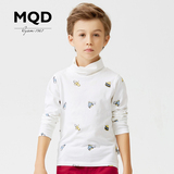 MQD2015男童冬装纯棉长袖t恤儿童打底衫中大童翻领休闲上衣纯棉