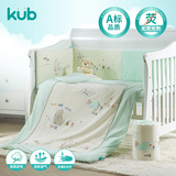 KUB可优比婴儿床上用品套件宝宝用品儿童床围床笠秋冬透气可拆