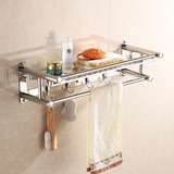 304不锈钢置物架毛巾架卫生间置物架浴巾架卫浴挂件多层