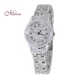 礼物玛丽莎正品手表镶钻石英女表水晶腕表品牌时尚潮流气质手表