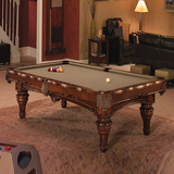 HIBOY 爵士定制高档别墅美式家用标准雕刻台球桌手工实木桌球台