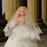 新品奢华白雪公主玩具可儿芭比娃娃新娘婚庆摆件女孩生日儿童礼物