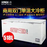 XINGX/星星 BD/BC-518C大冷柜冷冻冷藏柜卧式 商用冰柜 包邮