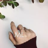 ML家原创s925纯银淡水珍珠做旧纯美简单开口纯银戒指指环女礼物