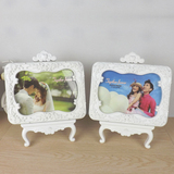 创意相框7寸白色欧式影楼婚纱照片摆台欧式田园儿童结婚照相框